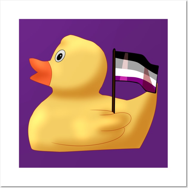 Asexual Rubber Duck Wall Art by TheQueerPotato
